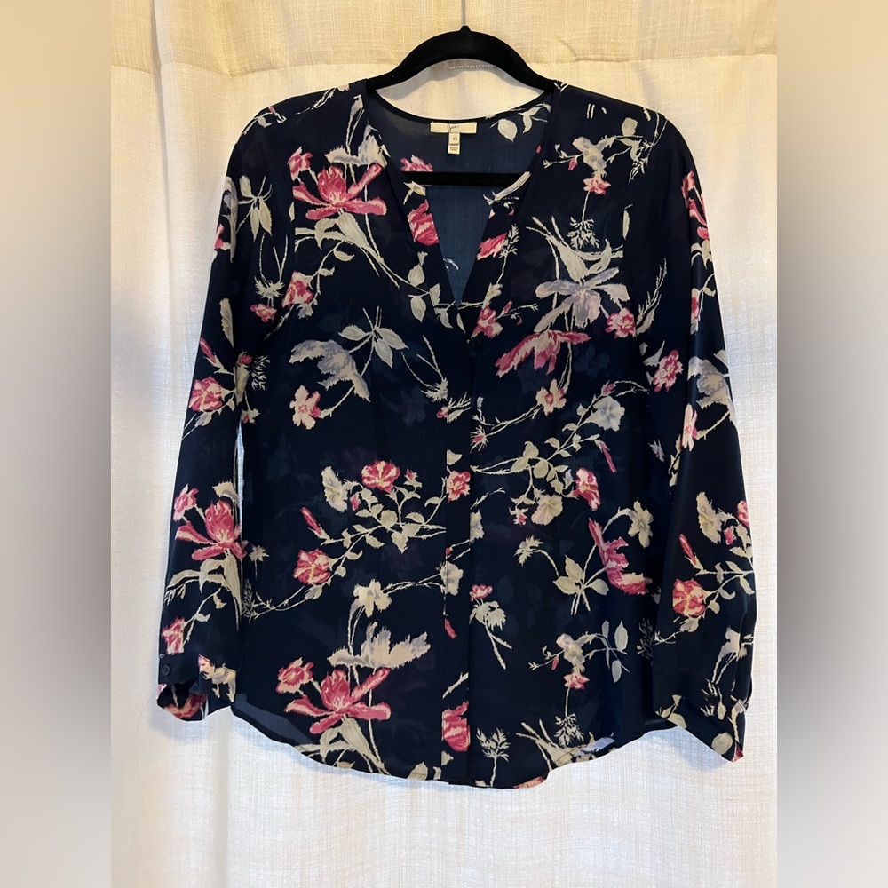 Joie silk floral blouse